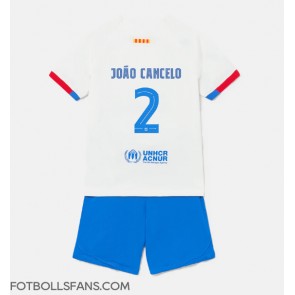 Barcelona Joao Cancelo #2 Replika Bortatröja Barn 2023-24 Kortärmad (+ Korta byxor)